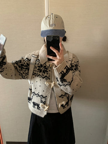 Herfin Nordic Duffel Knit Cardigan